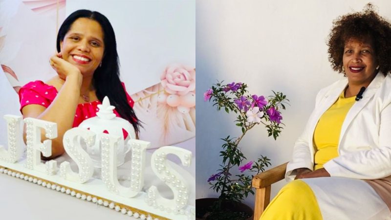 Pastora Cristiane Ferreira e a missioaria Beth