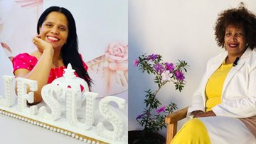 Pastora Cristiane Ferreira e a missioaria Beth