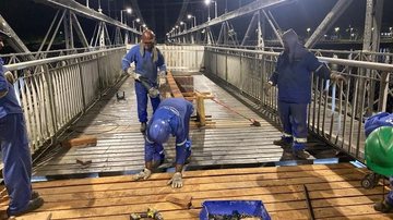 Ponte Pênsil terá alterações no fluxo de veículos entre segunda e sexta-feira