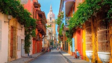 rua de Cartagena, na Colômbia