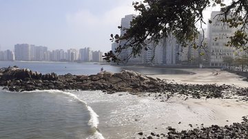 Praia da Ilha Porchat, em São Vicente