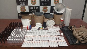 Casal é flagrado com anabolizantes e 100kg de pó em imóvel de SP