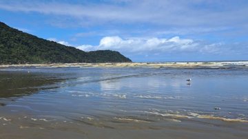 Mar agitado em Praia Grande