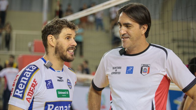 Rodrigão e Bruninho do vôlei