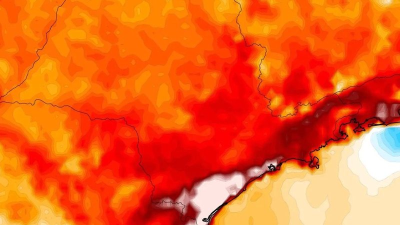 Mapa de anomalia de temperatura