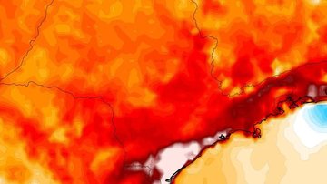 Mapa de anomalia de temperatura