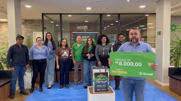 Empresário vence sorteio da Sicredi Bertioga e fatura prêmio de R$ 8 mil