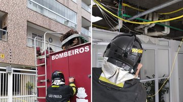 Gás encanado explode e destrói parte de prédio no litoral de SP