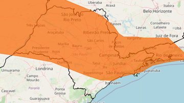 Alerta laranja Inmet