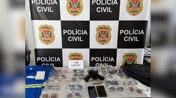 Preso responsável por roubo a ótica no Gonzaga, em Santos