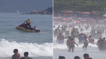 Guarda-vidas resgata banhista arrastado por correnteza no litoral de SP