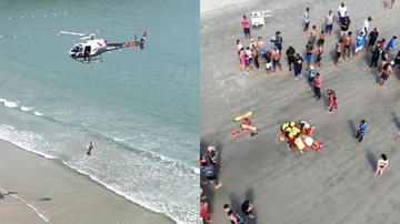 Idoso pula no mar para tentar salvar jovem, mas morre afogado no litoral de SP