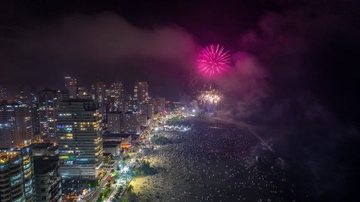 Praia Grande anuncia 10 minutos de fogos e telões gigantes na virada de 2026