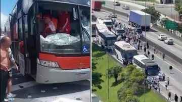 Torcedores de Santos e Internacional se encontram no Sul e geram briga generalizada