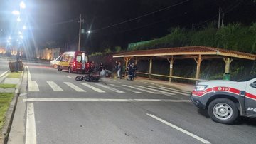 Adolescente sem habilitação sofre acidente de moto em Ilhabela