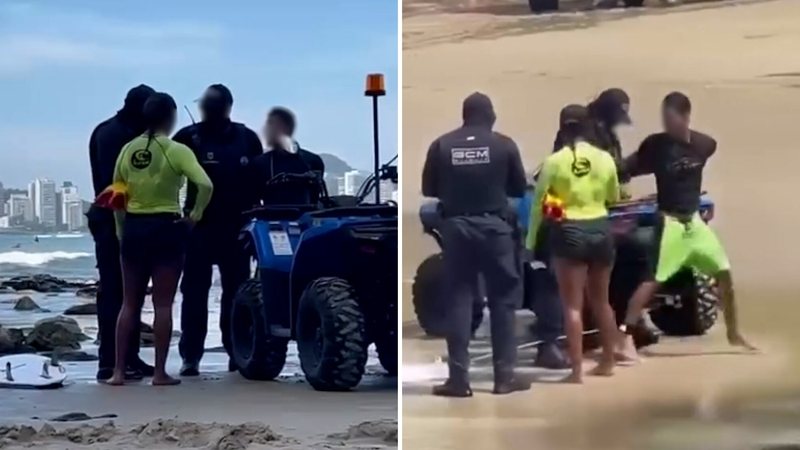Apreensão de bicicleta gera desentendimento entre GCM e professor de surfe no Guarujá