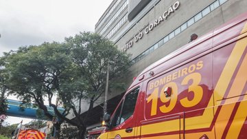 Fogo atinge prédio do Incor após retorno de energia na região