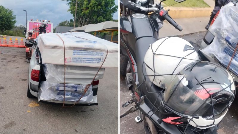 Motociclista morre na Imigrantes após ser atingido por colchão