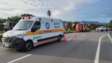 Motociclista tem perna amputada em grave acidente na Tamoios
