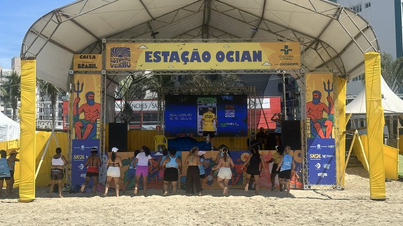 Arena Ocian recebe visitantes que optam por permanecer nas áreas cobertas