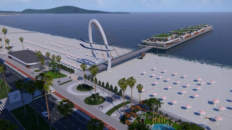Onde vai ficar o novo píer de Praia Grande? Veja o que já se sabe