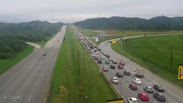 Acompanhe as rodovias do litoral paulista na manhã deste sábado (14) de Carnaval