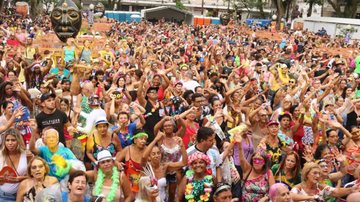 Bloco de Carnaval reúne foliões em área pública