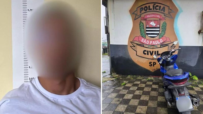 Falso motociclista de app é preso por agredir e roubar passageiro em Cubatão