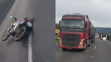 Motociclista morre atropelado por carreta na rodovia Anchieta, em Cubatão