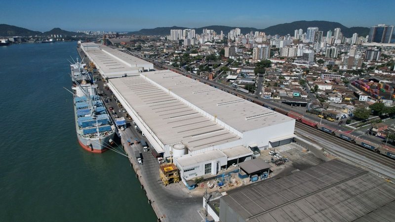 Produtora mundial de celulose bate recorde de embarques no Porto de Santos