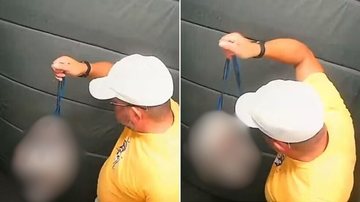 GCM aposentado agride cachorro dentro de elevador de prédio em Praia Grande