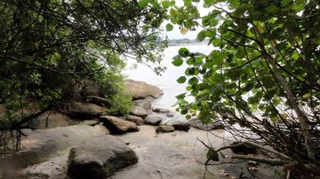 Praia da Armação das Baleias: uma das menores do Guarujá