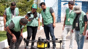 Santos estreia drone que pulveriza larvicida no combate à dengue