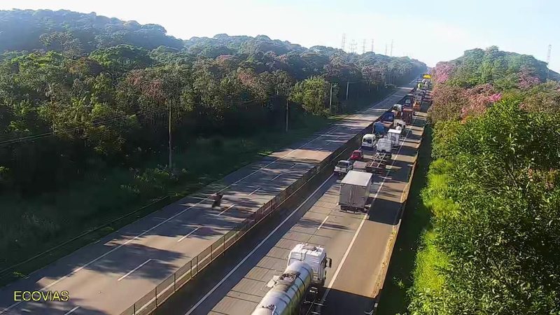 Veja as rodovias do litoral paulista na manhã desta terça (17)