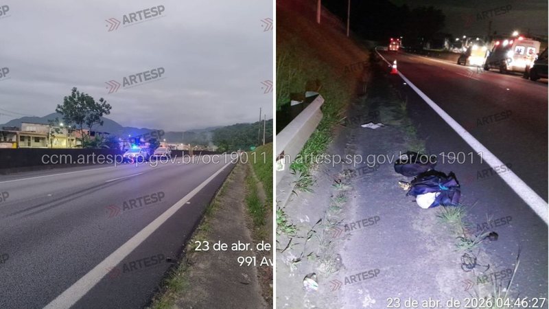 Acidente fatal e trânsito; veja como estão as rodovias do litoral de SP na manhã desta quinta (23)