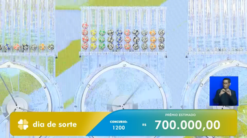 Transmissão do sorteio da Dia de Sorte