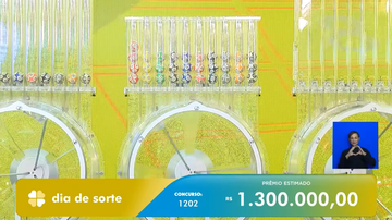 Transmissão do sorteio do Dia de Sorte