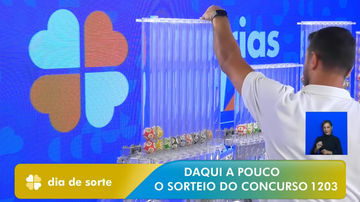 Transmissão do sorteio do Dia de Sorte