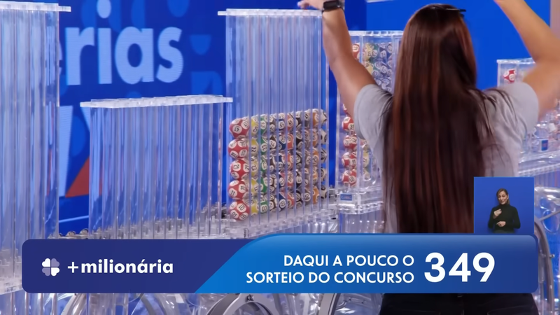 Transmissão do sorteio da +Milionária