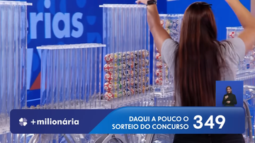 Transmissão do sorteio da +Milionária