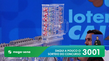 Transmissão do sorteio da Mega-Sena