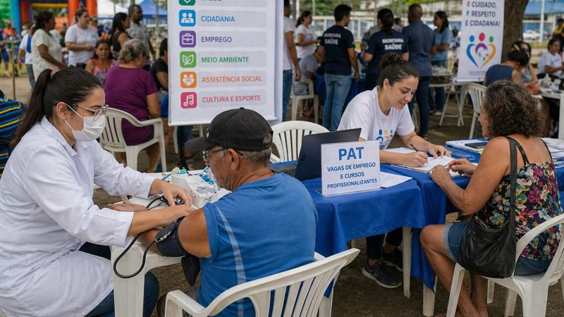 Mongaguá oferece serviços gratuitos, saúde e emprego neste sábado (25)