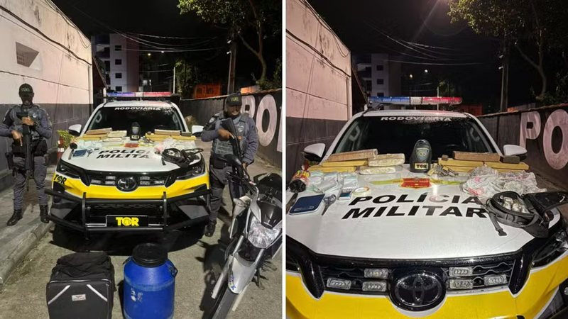 Polícia prende homem com arma de uso restrito e drogas em rodovia do litoral de SP