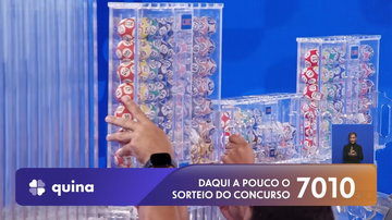 Transmissão do sorteio da Quina