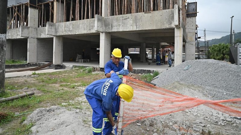Santos retoma obra de escola municipal a na Zona Noroeste