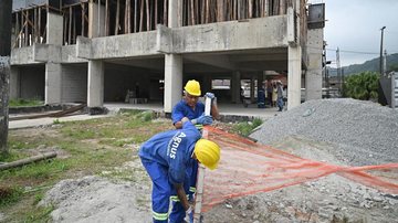 Santos retoma obra de escola municipal a na Zona Noroeste