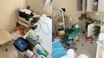 Clínica odontológica no Guarujá é furtada e destruída por ladrões; dentista lamenta sonho perdido