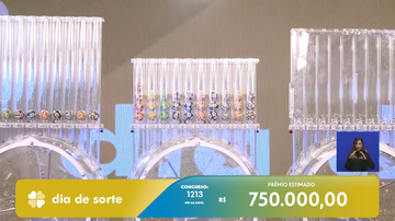 Transmissão do sorteio do Dia de Sorte