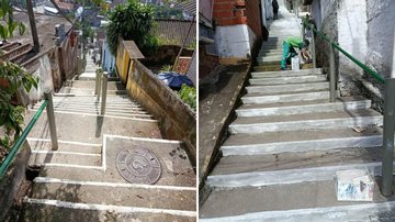Escadaria Santa Tereza é revitalizada e entregue no Morro São Bento, em Santos