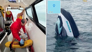 Jovem que desapareceu em passeio de jet ski é encontrada com vida em Caraguatatuba
